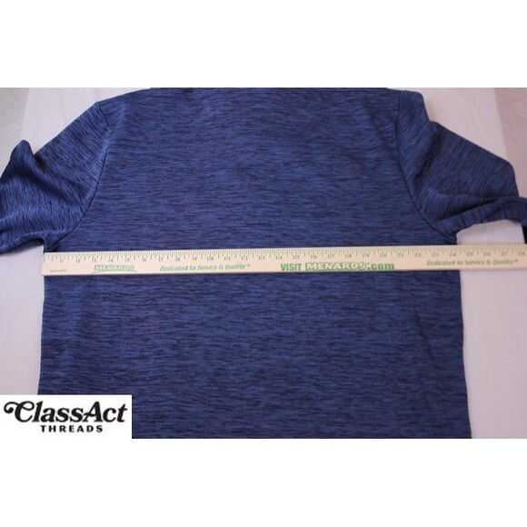 Callaway Men's Golf 1/4 Button Up Pullover Sweater Blue Fleece Lined SZ XXL - Picture 3 of 9